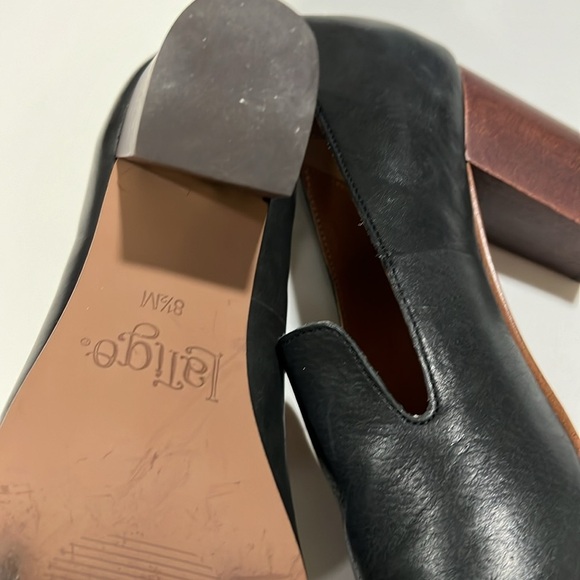 Latigo - 8.5, black leather heels, Kala - Picture 4 of 13